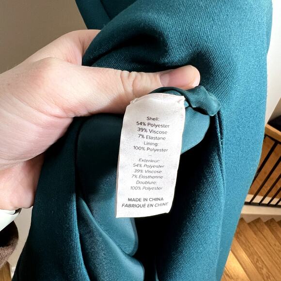 Cinq a Sept Emerald Green Midi Dress LAST CALL - Picture 4 of 6